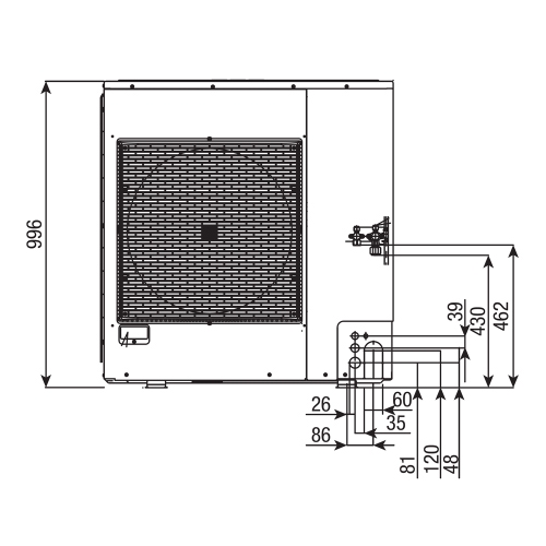 Immagine di Beretta SET EXCLUSIVE FE R32 9M Pompa di calore split aria-acqua per riscaldamento e raffreddamento unità esterna 9 kW 20204812