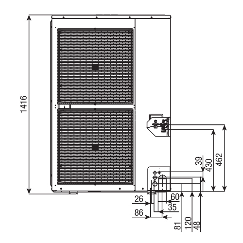 Immagine di Beretta SET EXCLUSIVE FE R32 15T Pompa di calore split aria-acqua per riscaldamento e raffreddamento  unità esterna 15 kW trifase 20204817