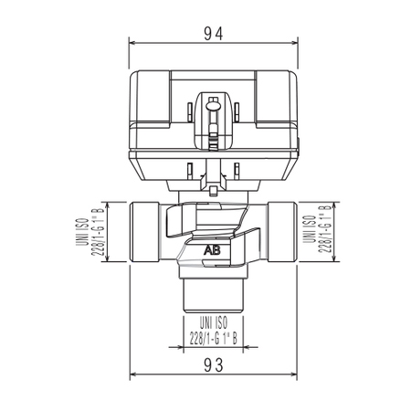 Immagine di Beretta Valvola deviatrice ACS 1" 1/4 / 1" senza sonda temperatura 20203742