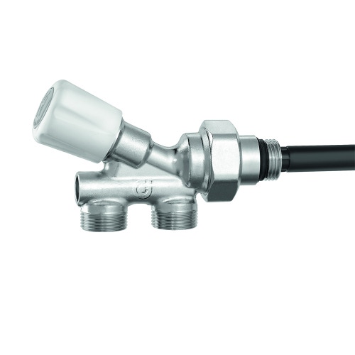 Immagine di Caleffi Valvola termostatizzabile predisposta per comandi termostatici, elettrotermici ed elettronici, cromata con impianti monotubo 1/2” 456400