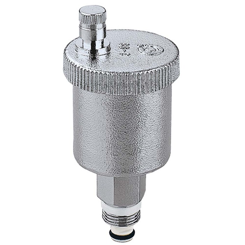 Immagine di Caleffi MINICAL®, Valvola automatica di sfogo aria con rubinetto d'intercettazione automatico con cromatura 1/2" M 502141
