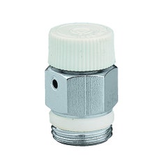 Immagine di Caleffi Valvolina manuale di sfogo aria per radiatori con filetto a tenuta PTFE 1/8" M 505111