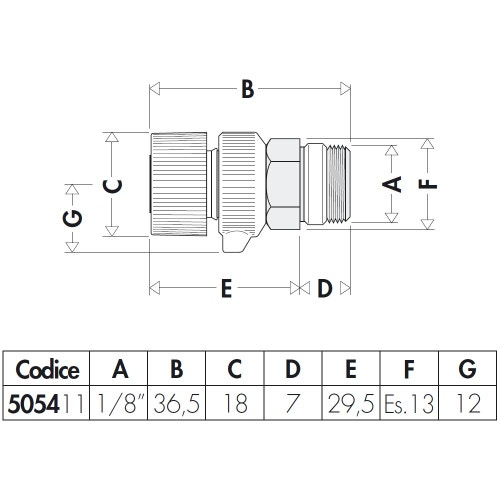 Immagine di Caleffi Valvolina manuale di sfogo aria per radiatori con scarico orientabile 1/8” M 505411