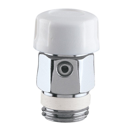 Immagine di Caleffi Valvolina manuale di sfogo aria per radiatori con sede di tenuta in gomma 1/4” M 505521