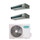 Hisense CANALIZZABILE commerciale R32 Climatizzatore canalizzabile dual split inverter Wi-Fi optional | unità esterna 5 kW unità interne 12000+12000 BTU 2AMW52U4RXC+ADT[35|35]UX4RBL8