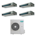 Immagine di Hisense CANALIZZABILE commerciale R32 Climatizzatore canalizzabile quadri split inverter | unità esterna 12.5 kW unità interne 9000+9000+9000+9000 BTU 5AMW125U4RTA+ADT[26|26|26|26]UX4RBL8