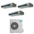 Immagine di Hisense CANALIZZABILE commerciale R32 Climatizzatore canalizzabile trial split inverter | unità esterna 12.5 kW unità interne 9000+9000+18000 BTU 5AMW125U4RTA+ADT[26|26]UX4RBL8+ADT[52]UX4RCL8