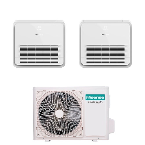 Hisense Console Commerciale R32 Climatizzatore Console Da Pavimento Dual Split Inverter Wi Fi 9560