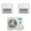 Immagine di Hisense CONSOLE commerciale R32 Climatizzatore console da pavimento dual split inverter Wi-Fi bianco | unità esterna 8 kW unità interne 9000+18000 BTU 4AMW81U4RJC+AKT[52]UR4RJK8+AKT[26]UR4RSK8