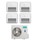 Hisense CONSOLE commerciale R32 Climatizzatore console da pavimento quadri split inverter Wi-Fi bianco | unità esterna 8 kW unità interne 9000+9000+9000+9000 BTU 4AMW81U4RJC+AKT[26|26|26|26]UR4RSK8