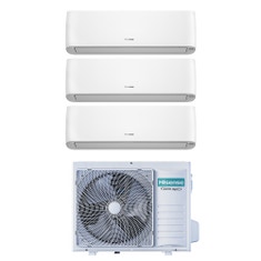 Immagine di Hisense ENERGY PRO PLUS R32 Climatizzatore a parete trial split inverter Wi-Fi bianco | unità esterna 7 kW unità interne 12000+12000+12000 BTU 3AMW72U4RJC+QE[35|35|35]XV2AG