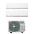 Immagine di Hisense ENERGY ULTRA R32 Climatizzatore a parete dual split inverter Wi-Fi bianco | unità esterna 4.1 kW unità interne 7000+12000 BTU 2AMW42U4RGC+KE[20]MR01G+KE[35]XR01G