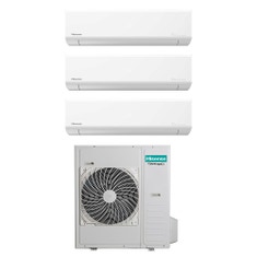 Immagine di Hisense ENERGY ULTRA R32 Climatizzatore a parete trial split inverter Wi-Fi bianco | unità esterna 12.5 kW unità interne 7000+9000+18000 BTU 5AMW125U4RTA+KE[50]BS01G+KE[20|25]MR01G