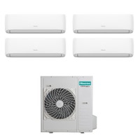 Immagine di Hisense HI COMFORT R32 Climatizzatore a parete quadri split inverter Wi-Fi bianco | unità esterna 12.5 kW unità interne 7000+7000+7000+9000 BTU 5AMW125U4RTA+CF[20|20|20|25]YR04G