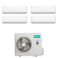 Immagine di Hisense HI COMFORT R32 Climatizzatore a parete quadri split inverter Wi-Fi bianco | unità esterna 10 kW unità interne 7000+12000+12000+18000 BTU 4AMW105U4RAA+CF50BS04G+CF[35|35]MR04G+CF[20]YR04G