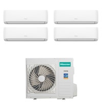 Immagine di Hisense HI COMFORT R32 Climatizzatore a parete quadri split inverter Wi-Fi bianco | unità esterna 8 kW unità interne 7000+7000+7000+7000 BTU 4AMW81U4RJC+CF[20|20|20|20]YR04G