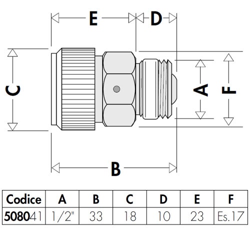 Immagine di Caleffi Valvolina automatica igroscopica di sfogo d'aria per radiatori. Filetto a tenuta PTFE 1/4” M 508041