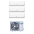 Immagine di Hisense HI COMFORT R32 Climatizzatore a parete trial split inverter Wi-Fi bianco | unità esterna 6.3 kW unità interne 7000+7000+7000 BTU 3AMW62U4RJC+CF[20|20|20]YR04G