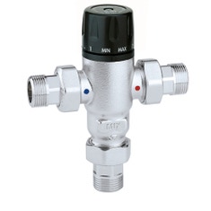 Immagine di Caleffi Miscelatore termostatico anticalcare con valvole di ritegno 3/4" 521503