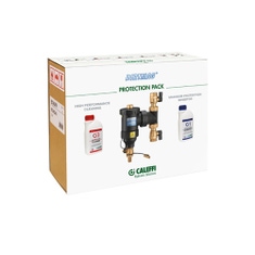 Immagine di Caleffi Kit composto da defangatore 3/4" con magnete e valvole a sfera, C3 cleaner e C1 inhibitor KIT545345