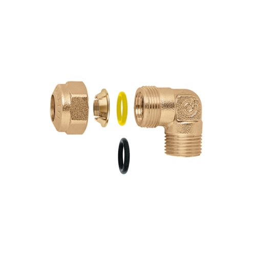 Immagine di Caleffi Raccordo curvo maschio, attacco 3/4" M - Ø 22 905752