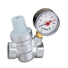 Immagine di Caleffi Riduttore di pressione inclinato con manometro 1/2" 533241