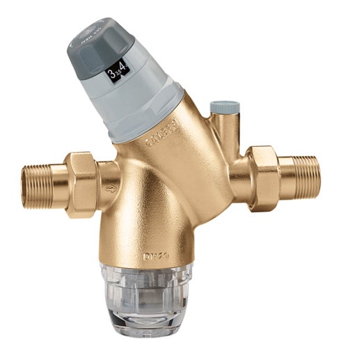 Immagine di Caleffi Riduttore di pressione con cartuccia monoblocco estraibile con attacco manometro 1/2" 535140