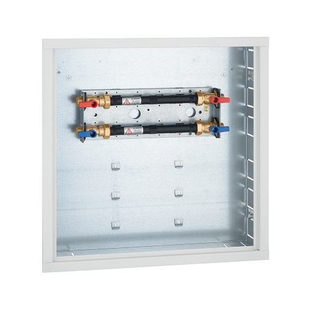 Immagine di Caleffi Cassetta dima per posizionamento PLURIMOD, dotata di cornice di finitura regolabile da 120 a 150 mm di profondità 700005