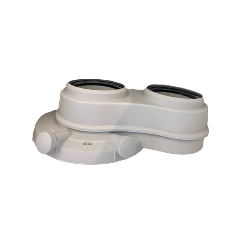 Immagine di Vaillant Adattatore scarico fumi sdoppiato 80/80mm a baionetta 0020147470