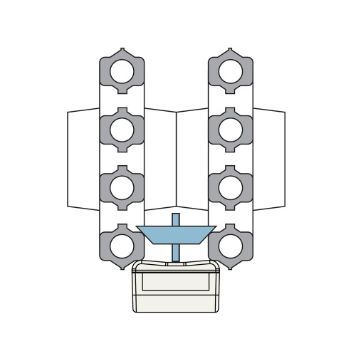 Immagine di Caleffi Piastra (39 mm) e ancora (39 mm) 720050