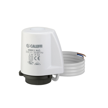 Immagine di Caleffi Comando elettrotermico con installazione ad aggancio rapido, adattatore e clip, tensione 230 V 656202