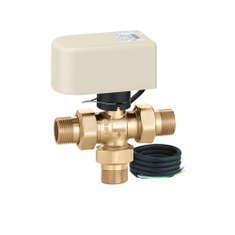 Immagine di Caleffi Valvola di zona a sfera a tre vie versione by-pass, motorizzata, attacco 1/2”, 230 V, 10,3 Kv (m3/h) diritta 644342 3BY