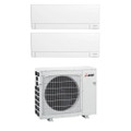 Immagine di Mitsubishi MSZ-AY R32 Climatizzatore a parete dual split inverter Wi-Fi bianco | unità esterna VFHZ 5.3 kW unità interne 9000+9000 BTU MXZ-2F53VFHZ+MSZ-AY[25|25]VGKP