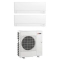 Immagine di Mitsubishi MSZ-AY R32 Climatizzatore a parete dual split inverter Wi-Fi bianco | unità esterna 8.3 kW unità interne 9000+9000 BTU MXZ-4F83VFHZ+MSZ-AY[25|25]VGKP