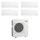 Mitsubishi MSZ-AY R32 Climatizzatore a parete quadri split inverter Wi-Fi bianco | unità esterna 8.3 kW unità interne 9000+9000+12000+18000 BTU MXZ-4F83VFHZ+MSZ-AY[25|25|35|50]VGKP