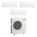 Immagine di Mitsubishi MSZ-AY R32 Climatizzatore a parete trial split inverter Wi-Fi bianco | unità esterna 8.3 kW unità interne 9000+15000+18000 BTU MXZ-4F83VFHZ+MSZ-AY[25|42|50]VGKP