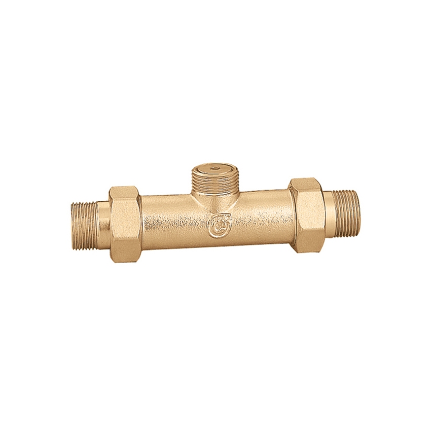 Immagine di Caleffi Tee di by-pass equilibrato, attacco 3/4”, 1,36 Kv (m³/h) tee + valvola in by-pass 635560