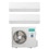 Immagine di Hisense NEW ENERGY R32 Climatizzatore a parete dual split inverter Wi-Fi bianco | unità esterna 8 kW unità interne 12000+18000 BTU 4AMW81U4RJC+KC[50]BS01G+KC[35]XR01G