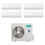 Immagine di Hisense NEW ENERGY R32 Climatizzatore a parete quadri split inverter Wi-Fi bianco | unità esterna 10 kW unità interne 7000+9000+9000+12000 BTU 4AMW105U4RAA+KC[20|25|25]MR01G+KC[35]XR01G
