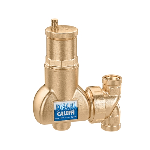 Immagine di Caleffi DISCAL disaeratore, attacco filettato femmina 3/4”, orientabile per installazioni orizzontali o verticali 551705