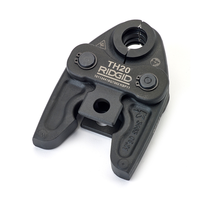 Immagine di Ridgid RP 340-B Pressatrice a batteria completo di ganasce TH 16-20-26 mm caricabatteria da 230V, batteria A Li-Ion 18V 2.0 e cassetta di trasporto  43263