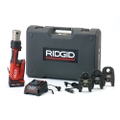 Immagine di Ridgid RP 351-B Pressatrice in linea a batteria completo di ganasce M 15-22-28 mm, caricabatterie rapido 220 V, batteria a Li-Ion 18 V 2.5 Ah e cassetta di trasporto 69843