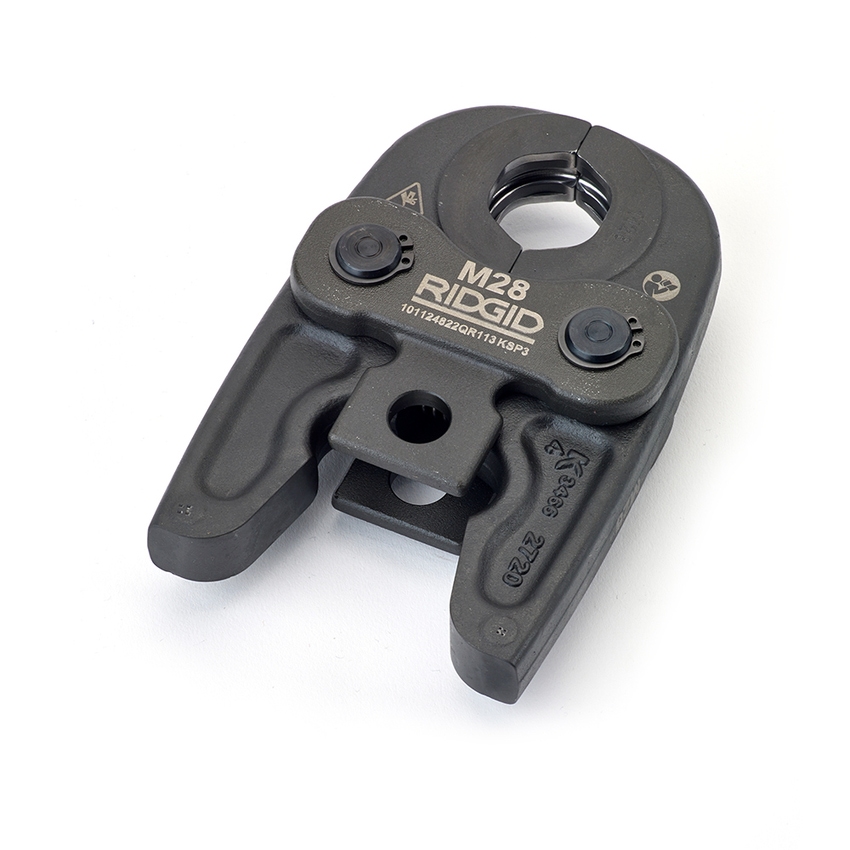 Immagine di Ridgid RP 350-B Pressatrice a pistola a batteria completo di ganasce M 15-22-28 mm, caricabatterie rapido 220 V, batteria a Li-Ion 18 V 2.5 Ah e cassetta di trasporto 69823