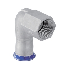 Immagine di Geberit MAPRESS gomito misto 90° Geberit acciaio Inox con filetto femmina, ø 15 mm, attacco 3/8" 33802