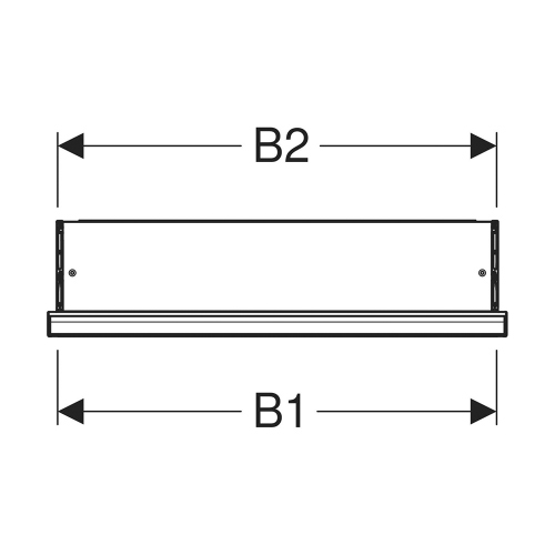 Immagine di Geberit ONE mobile specchio L.60 H.90 cm, da incasso, anta con cerniera a destra, con ComfortLight 505.801.00.1