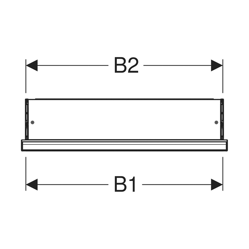 Immagine di Geberit ONE mobile specchio L.60 H.90 cm, da incasso, anta con cerniera a destra, con ComfortLight 505.801.00.1
