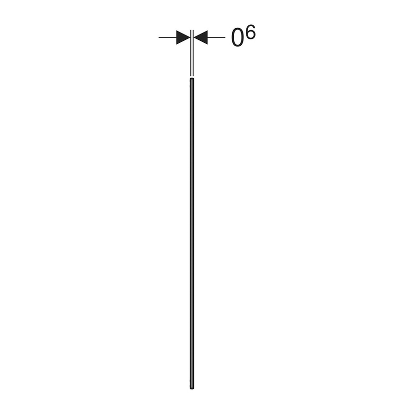 Immagine di Geberit ONE cornice di copertura per mobile specchio L.120 cm, da incasso 505.845.00.2