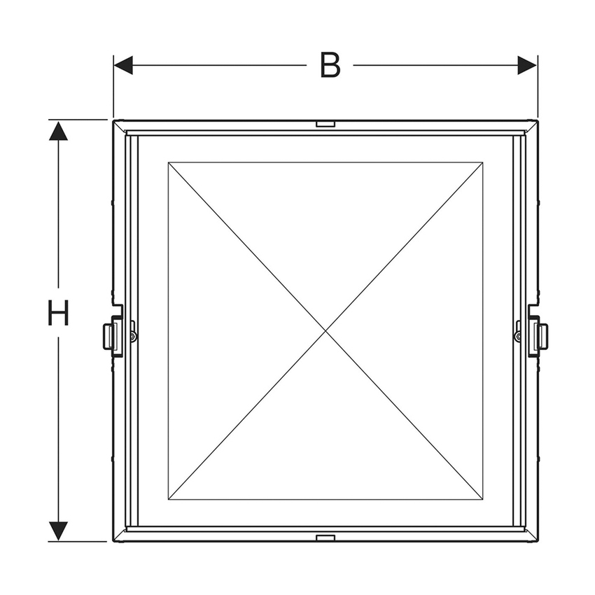 Immagine di Geberit ONE telaio di supporto per montaggio grezzo per mobile specchio L.60 cm 111.941.00.1