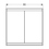 Immagine di Geberit ONE mobile specchio L.90 H.90 cm, da incasso, con 2 ante, con ComfortLight 505.803.00.1
