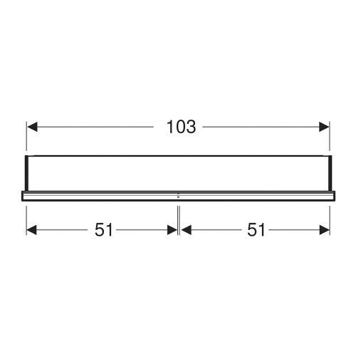 Immagine di Geberit ONE mobile specchio L.105 H.90 cm, da incasso, con 2 ante, con ComfortLight 505.804.00.1